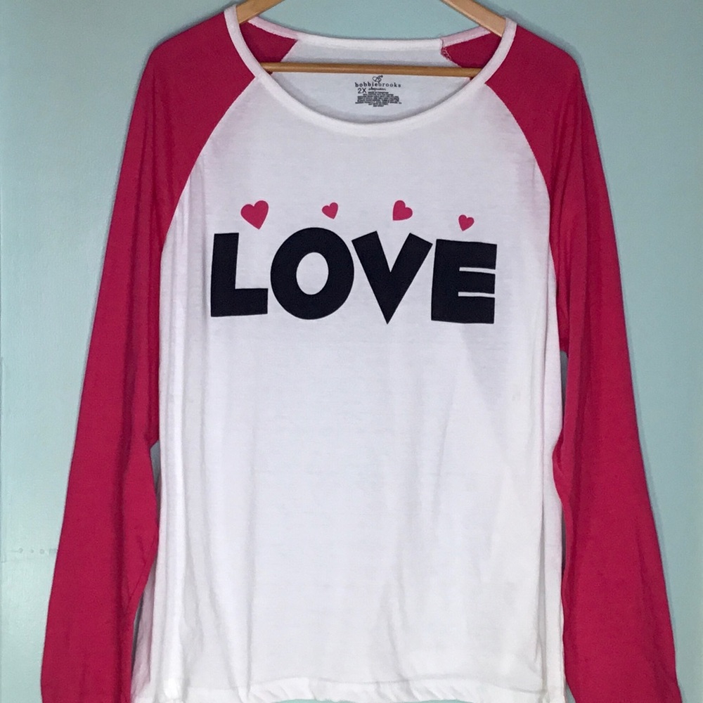 Bobbie Brooks Love Sleepwear Women's Sixe 2X Jersey Style Top